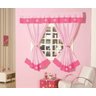 Cortina JUlia Para Sala Ou Quarto Trilho Rosa Pink - 1