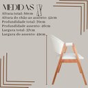 Ver imagem 3 de Conjunto 4 Cadeiras Sala de Jantar Ergônomica & Delicada