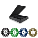 Ver imagem 5 de Cama Box Baú Queen 158x198x42 Courino Linho com Pistão a Gás