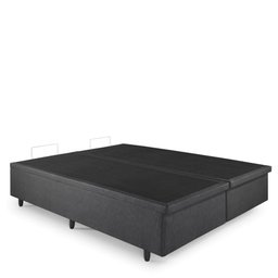 Cama Box Baú Queen 158x198x42 Courino Linho com Pistão a Gás - 8