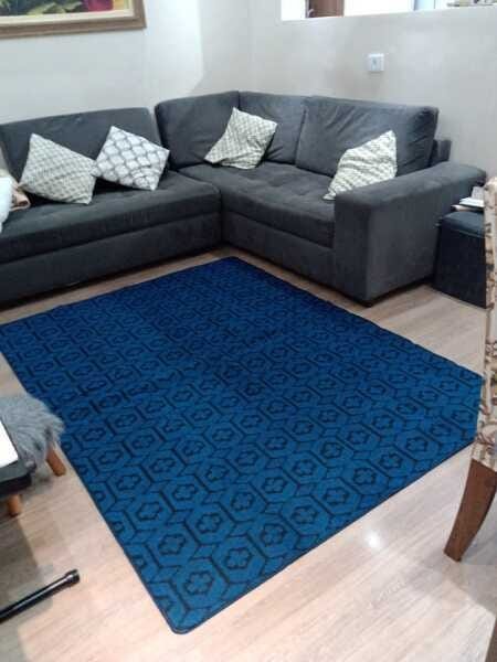 Tapete Sala Quarto, 1,50x2,00 Carpete Azul - 3