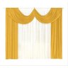 Cortina Sala Ou Quarto 2 00 X 1 70 De Malha Amarelo E Palha - 2