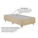 Ver imagem 6 de Cama Box Solteiro Estofada em Madeira Maciça Base Reforçada Santorini Espresso Móveis Bege/Veludo