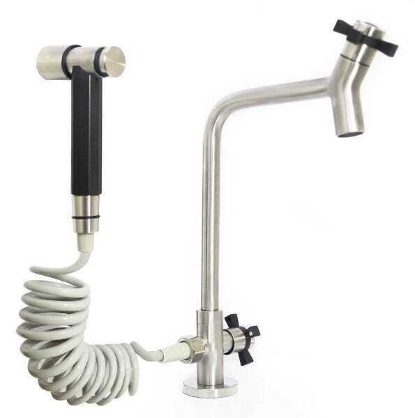 Torneira Cozinha Aço Inox 304 com Ducha Stone Rlsy285 - 1