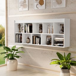 Estante Decorativa e Livreiro Multiuso Horizontal 10 Nichos - 3