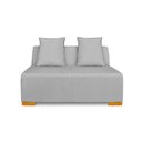 Ver imagem 1 de Sofa Beny Slim Sala de Estar Linho Cinza - Madeira Prima