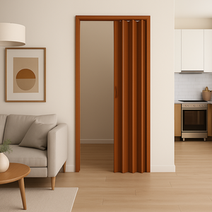 Porta Sanfonada Pvc 0,84x2,10 Multilit Mogno