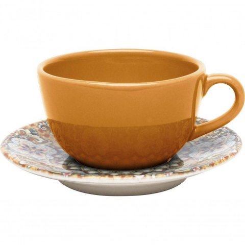 Xícara com Pires Unni Castello Oxford Cerâmica 200ml