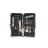 Kit De Unha Manicure Pedicure unissex alicate cutículas tesoura pinça cortadores no Estojo - 3