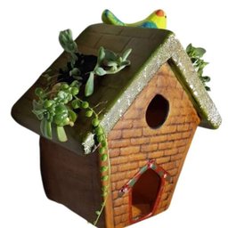 Casinha Porta Flores Para Parede Ou Muro - 3