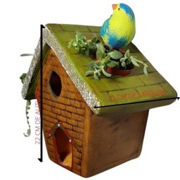 Casinha Porta Flores Para Parede Ou Muro - 2