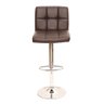Kit 2 Banquetas Alta Para Bar Balcão Bancada Cozinha Americana Giratória Gomos Marrom - 4