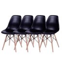 Ver imagem 1 de Kit 4 Cadeiras Eames Dsw - Preta