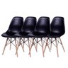 Kit 4 Cadeiras Eames Dsw - Preta - 1