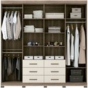 Ver imagem 3 de Guarda-roupa Roupeiro Santos Andirá 8 Portas 6 Gavetas Liverpool