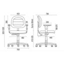 Ver imagem 4 de Cadeira de Escritório Executiva com Costura Ergonômica Tecido Preto - Qualiflex