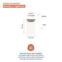 Ver imagem 2 de Jogo de 10 Potes Herméticos de Vidro Tampa de Bambu - 250 Ml