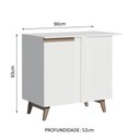 Ver imagem 2 de Balcão de Canto Madesa Reims 1 Porta Branco Cor:Branco