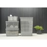 Cesto de Roupa Grid Preto 49 L com Tampa 38 x 28 x 55,2 cm - 6