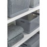 Cesto de Roupa Grid Preto 49 L com Tampa 38 x 28 x 55,2 cm - 9
