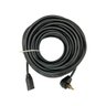 Extensão Elétrica 20a 10 Metros Cabo Pp 2x1 Megatron com Pinos Fêmea e Macho de 20a Cor:preto - 1