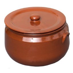 Caçarola Panela com Tampa de Barro Ceramica Vermelha Motta Tipo Capixaba 14 Litros - 1