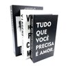 Conjunto 3 Caixas Decorativas Porta Livros Fashion - 1