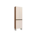 Ver imagem 2 de Paneleiro de Cozinha Conecta C/ 4 Portas Off White/ebano - Genialflex
