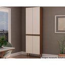 Ver imagem 1 de Paneleiro de Cozinha Conecta C/ 4 Portas Off White/ebano - Genialflex