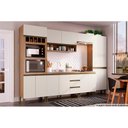Ver imagem 5 de Paneleiro de Cozinha Conecta C/ 4 Portas Off White/ebano - Genialflex