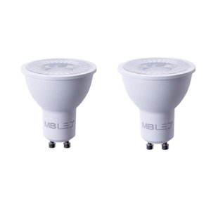 2 Lampada Led Dicroica Mr16 6W 3000k Branco Quente Lup06