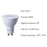 2 Lampada Led Dicroica Mr16 6W 3000k Branco Quente Lup06 - 4
