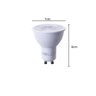 2 Lampada Led Dicroica Mr16 6W 3000k Branco Quente Lup06 - 3