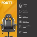 Ver imagem 4 de Cadeira gamer fortt Harbin Branca - Cgf022-b
