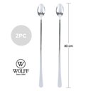 Ver imagem 3 de Conjunto 2 Colheres Aço Inox Bailarina 30 Cm Wolff
