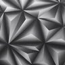 Papel De Parede Geométrico 3D Preto - 1