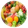 Relógio De Parede Frutas Verduras Gourmet Cozinhas Gg 50 Cm - 1