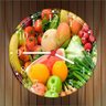 Relógio De Parede Frutas Verduras Gourmet Cozinhas Gg 50 Cm - 2