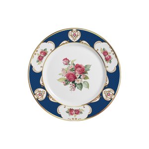 Conjunto com 6 Pratos de Sobremesa Singapura Azul Alleanza Cerâmica