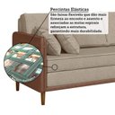 Ver imagem 7 de Sofá Living 3 Lugares Bipartido com Pés em Madeira Maciça 172cm Manágua Yescasa