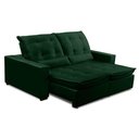Ver imagem 2 de Sofa Retratil Reclinavel 2 Lugares 1,90m Atlantis Veludo Verde Folha Lansofbr