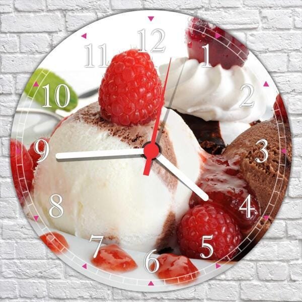 Relógio De Parede Sorvete Sorveterias Gourmet Gg 50 Cm 01 - 4