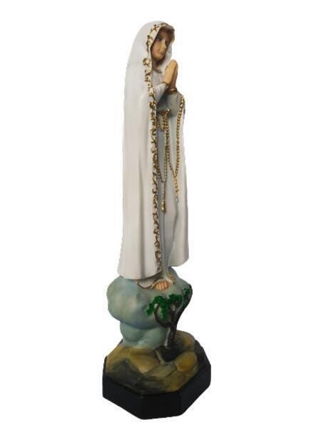Imagem De Nossa Senhora De Fatima 29 Cm Em Resina - 3