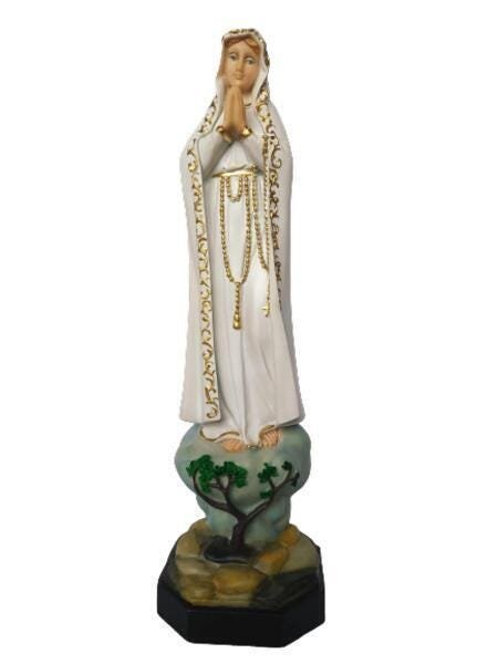 Imagem De Nossa Senhora De Fatima 29 Cm Em Resina - 1