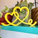 Ver imagem 3 de Estatueta Coração Romance 26cm - Decoração Casal Quarto Sala - Cor: Amarelo