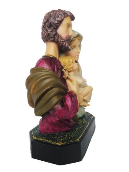 Imagem De Sagrada Familia 20Cm Busto Em Resina - 2
