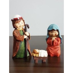 Enfeite De Natal Presépio Sagrada Família 3 Peças - 7