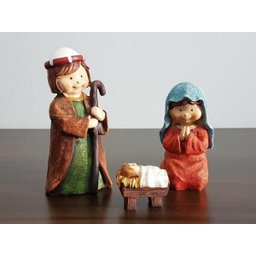 Enfeite De Natal Presépio Sagrada Família 3 Peças - 6