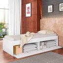 Ver imagem 3 de Cama de Solteiro com Quatro Portas Embaixo Branco