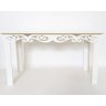 Mesa Provençal Arabesco 200x80 Altura 80cm MDF Branco Reto - 1